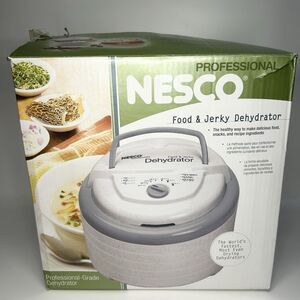 NESCO FD-75PR Food Jerky Dehydrator 5 Trays/Inserts/Base Only w/Cookbook Recipe